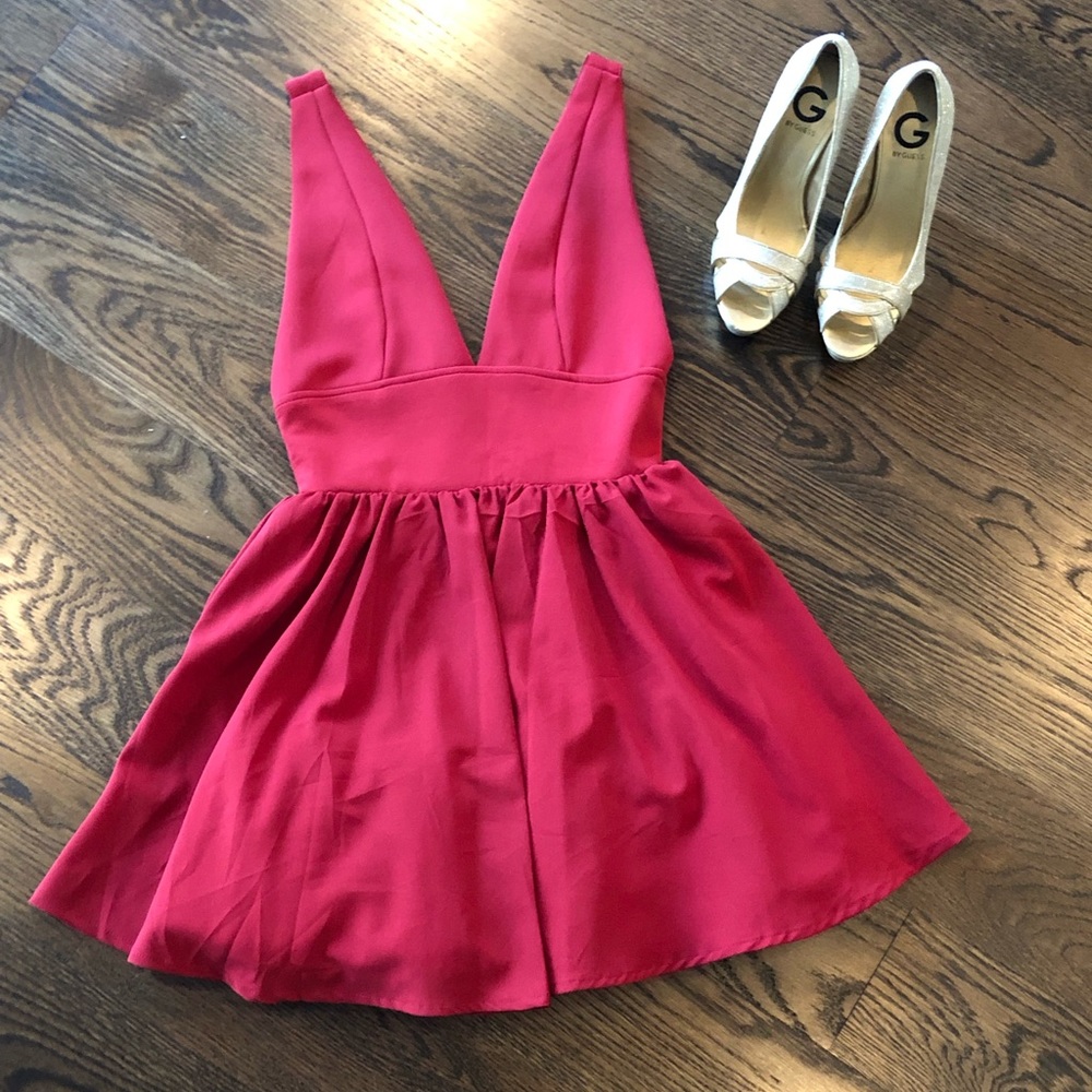Red Tobi Skater dress
